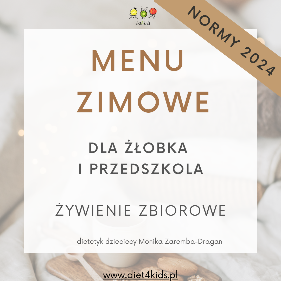 Menu miesięczne ZIMOWE dla żłobka i przedszkola